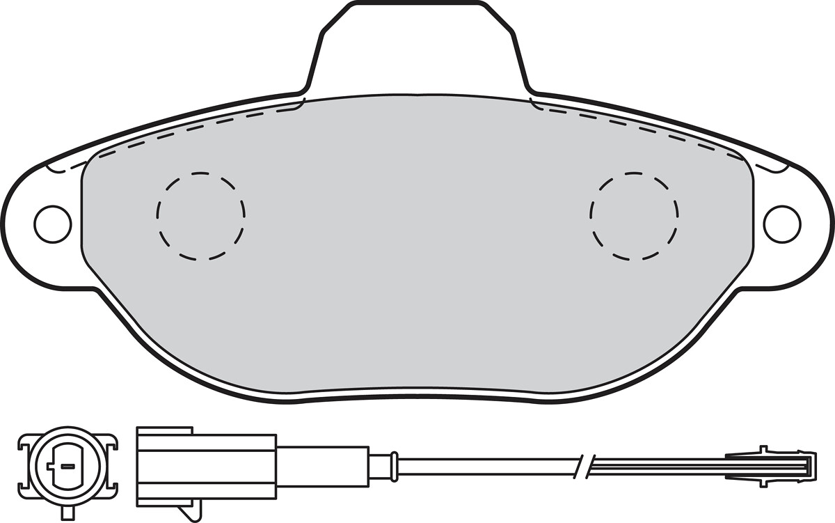 Jeu de 4 plaquettes de frein VALEO ref. 302093